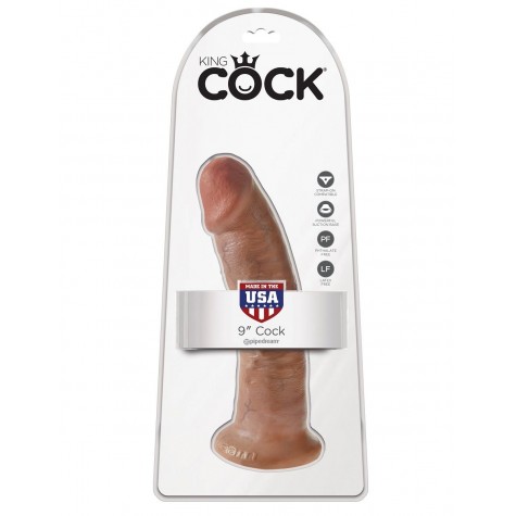 Фаллоимитатор-мулат 9" Cock - 22,9 см.